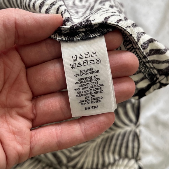 NWT Rachel Zoe - Brown and White Leaf Print Dress - Picture 9 of 9